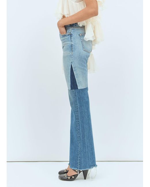 Chloé Blue Chloã Flared Patchwork Jeans
