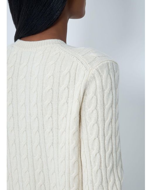 Lacoste Gray Cable Knit Cardigan