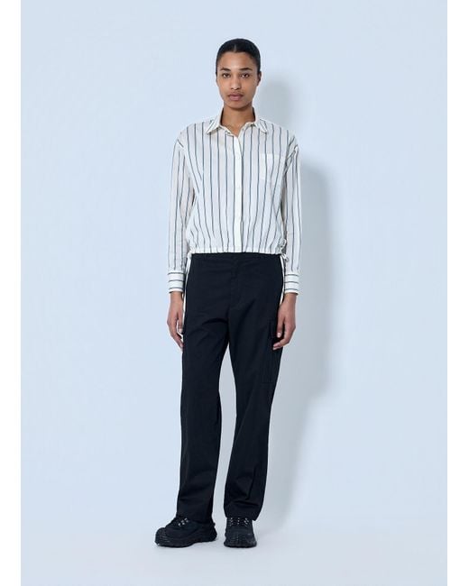 Moncler White Striped Cotton Shirt