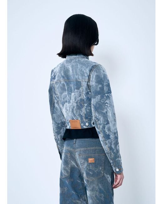 Alexander Wang Blue Slim Trucker Jacket