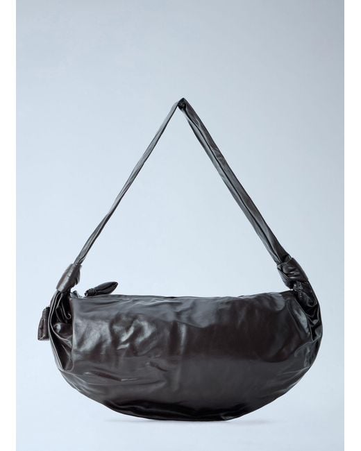 Lemaire Gray Large Soft Croissant Bag