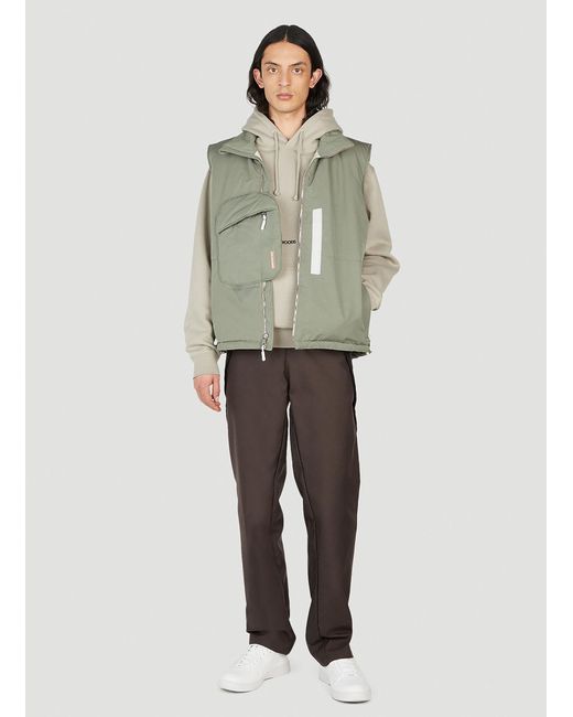 SAINTWOODS Green Insulated Gilet Jacket for men