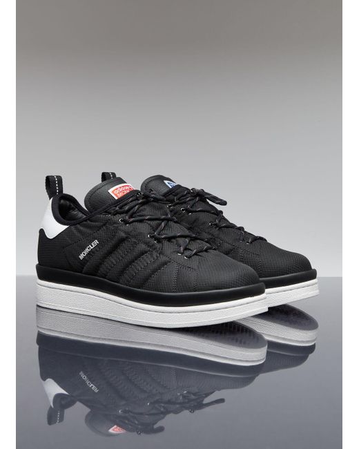 Moncler x adidas Originals Gray Campus Low Top Sneakers
