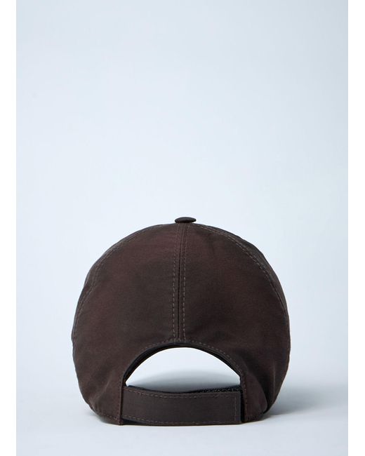 Prada Brown Logo Plaque Baseball Cap for men