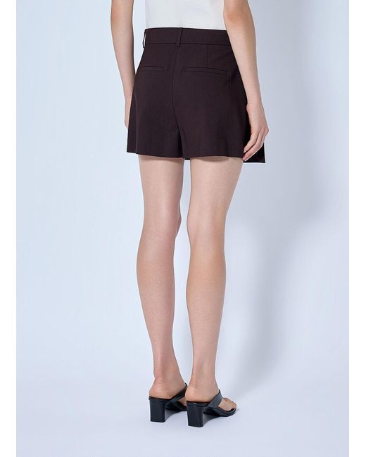Sportmax Brown Button-detail Mini Skort