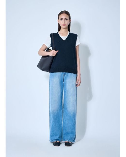 The Row Blue Cowen Vest