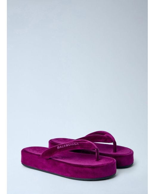 Balenciaga White Jet Lag Thong-Strap Sandals