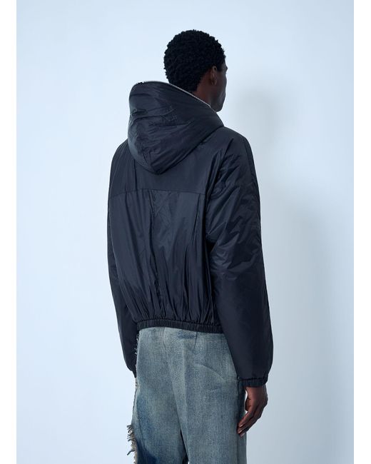 Rick Owens Blue Drkshdw Sealed Winbreaker Jacket for men