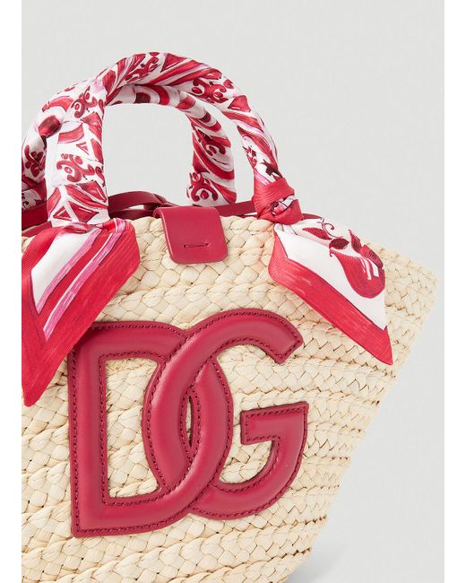 Dolce & Gabbana Pink Kendra Beach Tote Bag