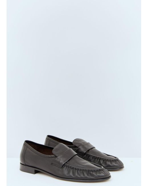 The Row White Soft Loafers for men