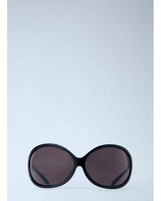 Balenciaga Black Phantom Round Sunglasses