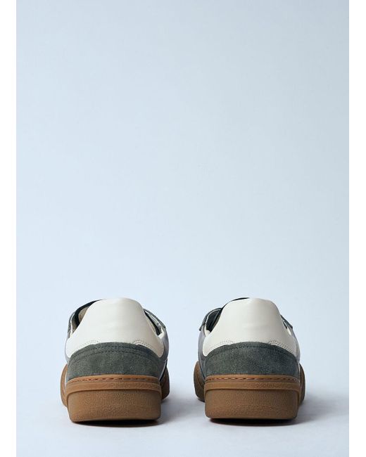 Acne Blue Leather Low-Top Sneakers for men