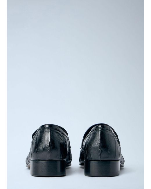 The Row Black Soft Loafers