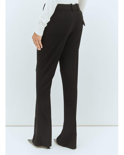 Bottega Veneta Black Matt Flared Pants