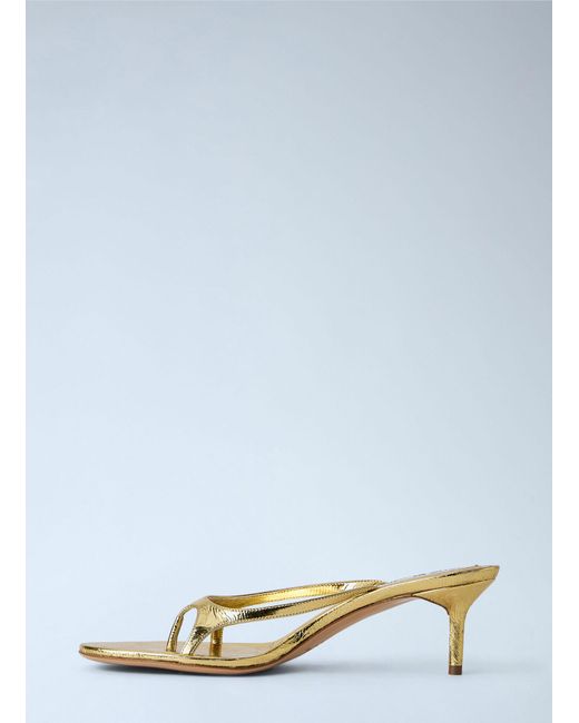 Acne Blue Kitten Heel Sandals