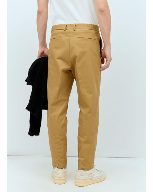 Jil Sander Natural Gabardine Pants for men