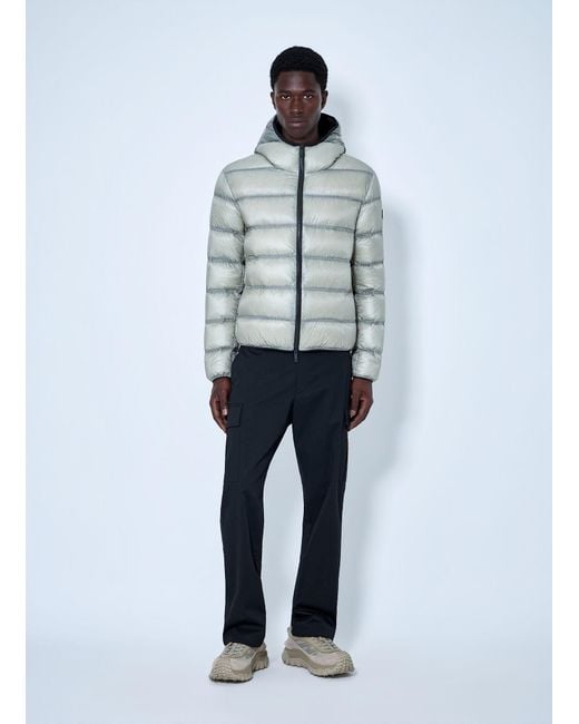 Moncler Blue Guadiana Hooded Down Jacket for men