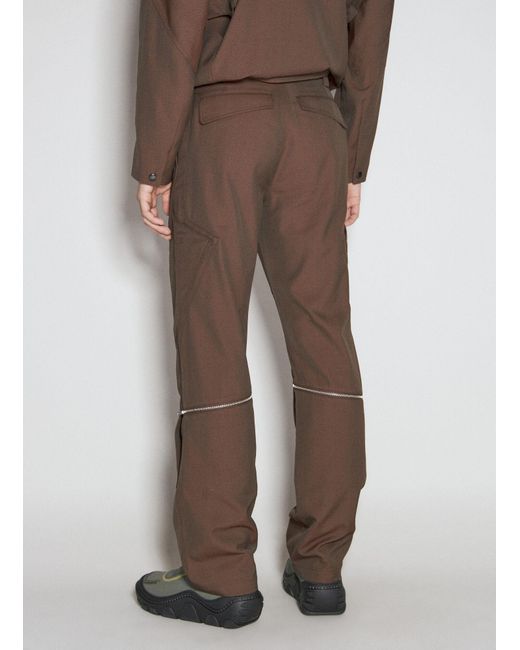 Kiko Kostadinov Brown Tonino Utility Pants for men