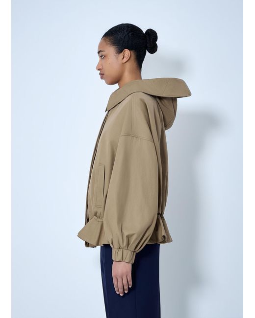 Dries Van Noten Natural Structured Collar Jacket
