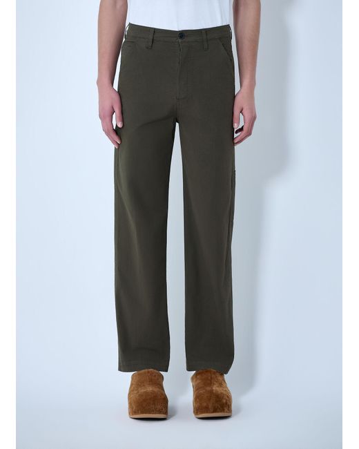 Dries Van Noten Gray Pickerbysâ Cottonâ Pants for men