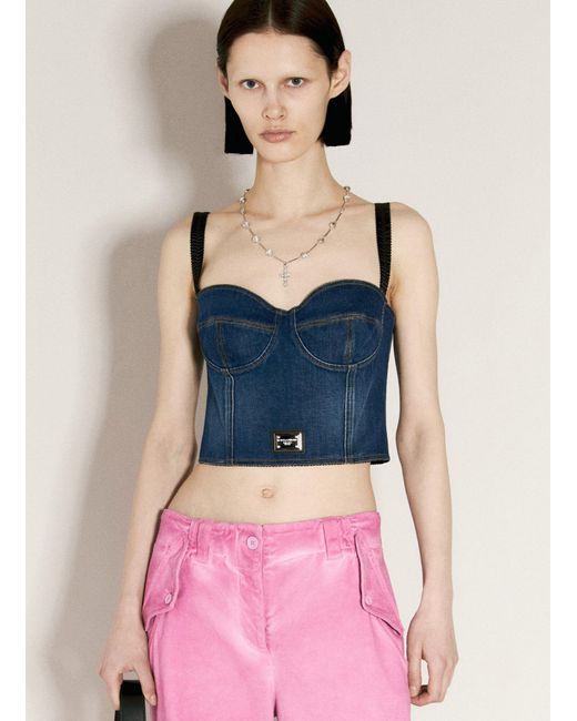Dolce & Gabbana Natural Roseary-Style Necklace With Rhinestone Crosses