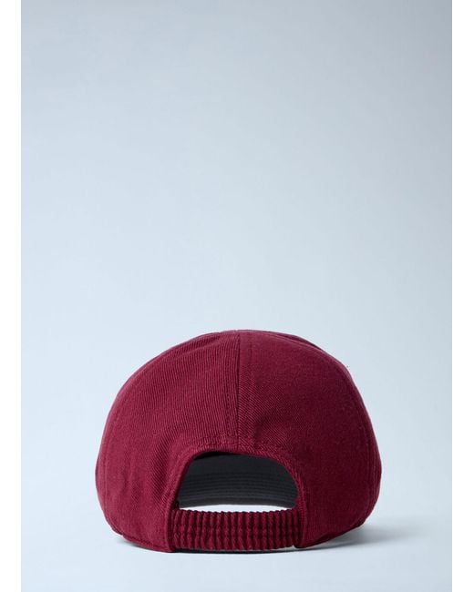 Miu Miu Red Logo Motif Baseball Cap