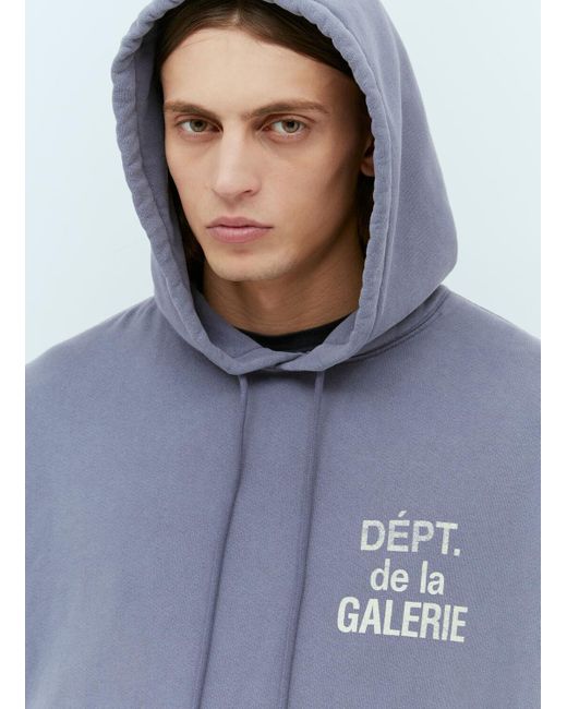 GALLERY DEPT. Blue French Logo Hooded Sweatshirt for men