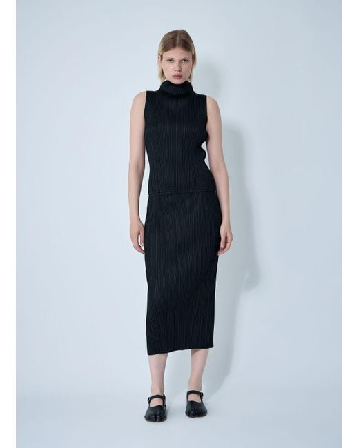 Pleats Please Issey Miyake Black Pleated Skirt