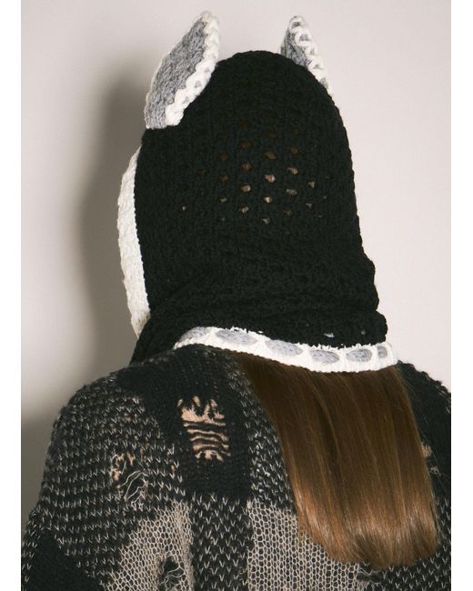 Marni Black Donkey Puppet Balaclava for men