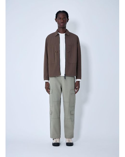 Stone Island Brown Logo Patch Jacket for men