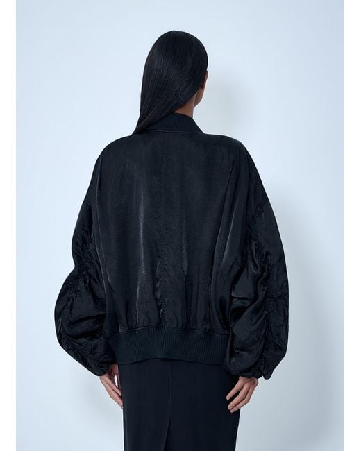 Rick Owens Blue Oversized Bomber Jacket
