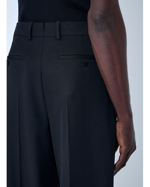 Saint Laurent Blue Tuxedo High Rise Pants for men