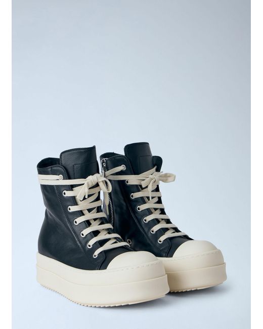 Rick Owens Blue Mega Bumper Sneakers