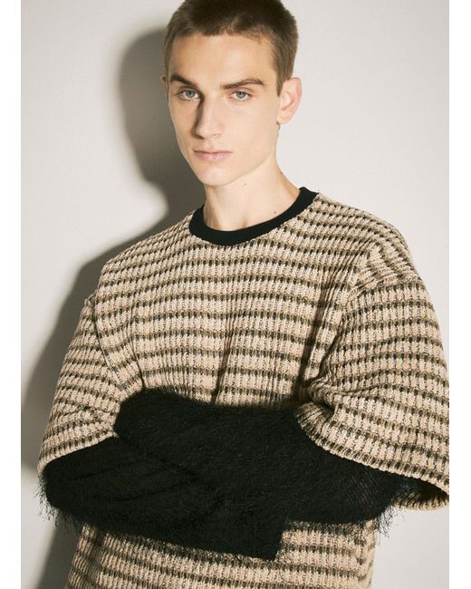 Song For The Mute Natural Double-Layered Sleeves Sweater for men