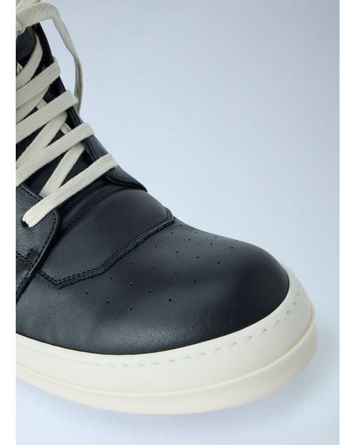 Rick Owens Blue Geobasket High-Top Sneakers for men