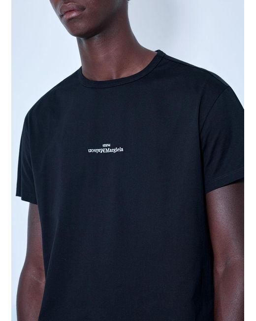 Maison Margiela Blue Regular T-Shirt for men