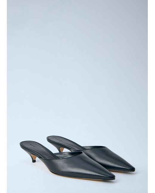 The Row White Liisa Kitten Heels