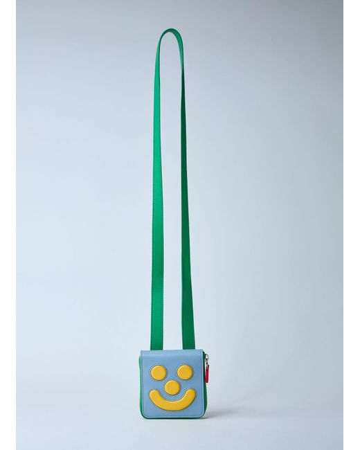 Walter Van Beirendonck Blue Ghost Wallet On Strap for men