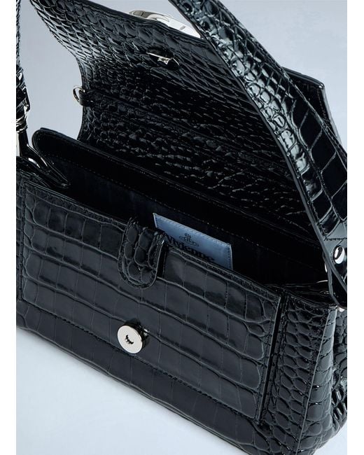 Vivienne Westwood Blue Hazel Medium Shoulder Bag