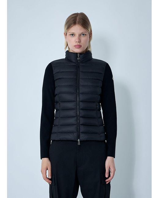 Moncler Blue Wool-Blend Cardigan