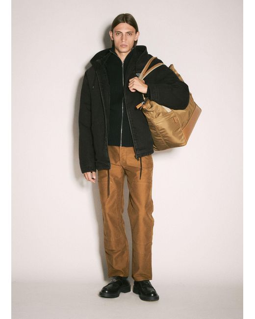 Prada Multicolor Moleskin Cargo Pants for men