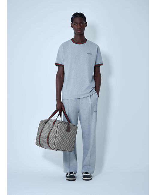Gucci Blue Logo Motif Track Pants for men