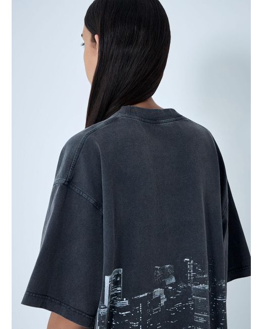 Alexander Wang Blue Logo Motif T-Shirt