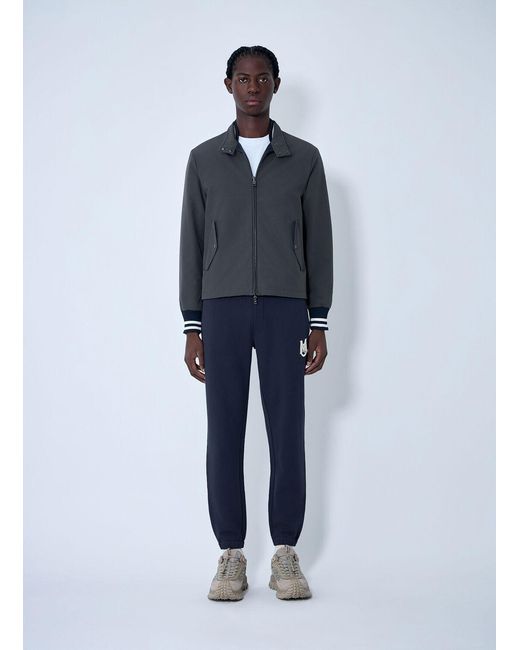 Moncler Blue Prieure Reversible Down Bomber Jacket for men