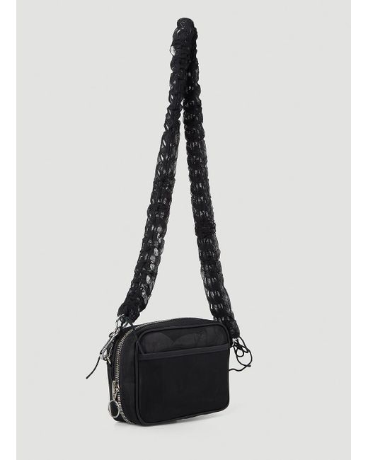 Versace Calf Leather Camera Shoulder Bag in Black | Lyst UK