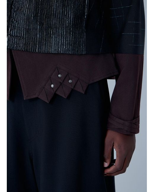 Kiko Kostadinov Blue Estike Hooded Jacket for men