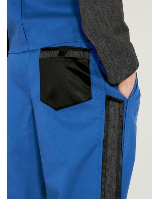 Kiko Kostadinov Blue Ugo Side Pants for men
