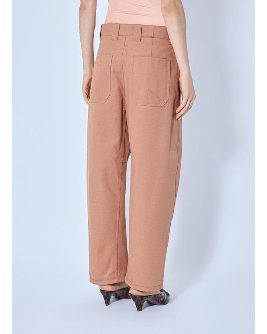 Chloé Pink Wide-leg Barrel Trousers
