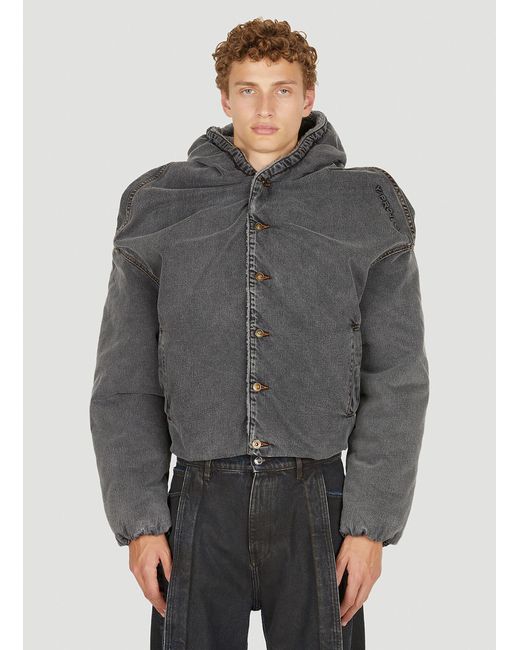 Y. Project Monster Denim Jacket in Grey (Gray) for Men | Lyst