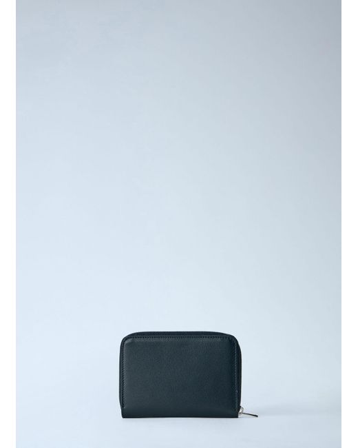 Jil Sander Blue Pocket Zip Around Wallet for men
